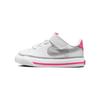Court Legacy TD White Pink Prime Light Smoke Grey Baby Sneakers Kumquat DA5382-111