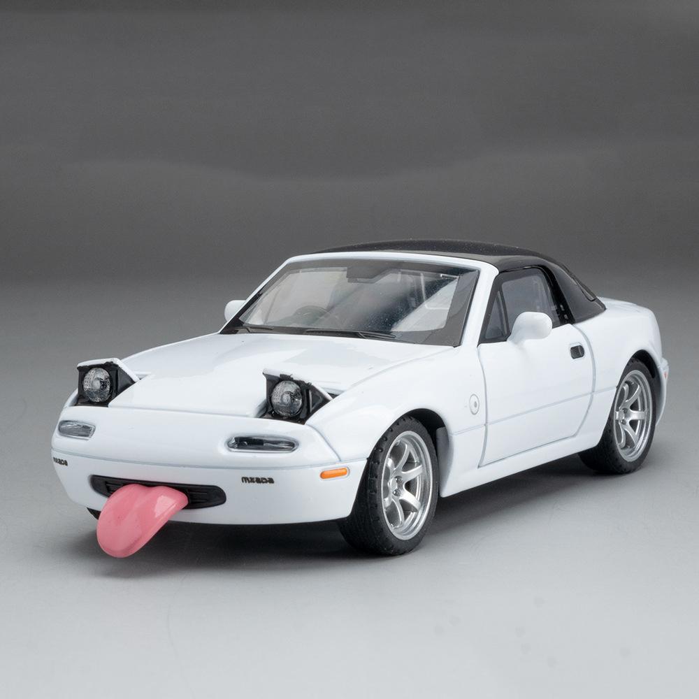 1:Масштаб 32 MX5 RX7 Модель Игрушечной Машинки Литой Металл Двери Открываются Оттяни Назад Симуляция Модели Суперкаров Детские Подарки Коллекция