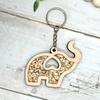 Деревянный брелок в виде слона для сестричества, женский брелок в виде слона для племени, рюкзак, сумочка, подвесное украшение, кулон, подарок на день дружбы