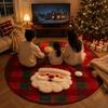 Santa Claus Christmas Rug 2D Flat Printed Christmas Doormat New Year Xmas Home Decor  Outdoor