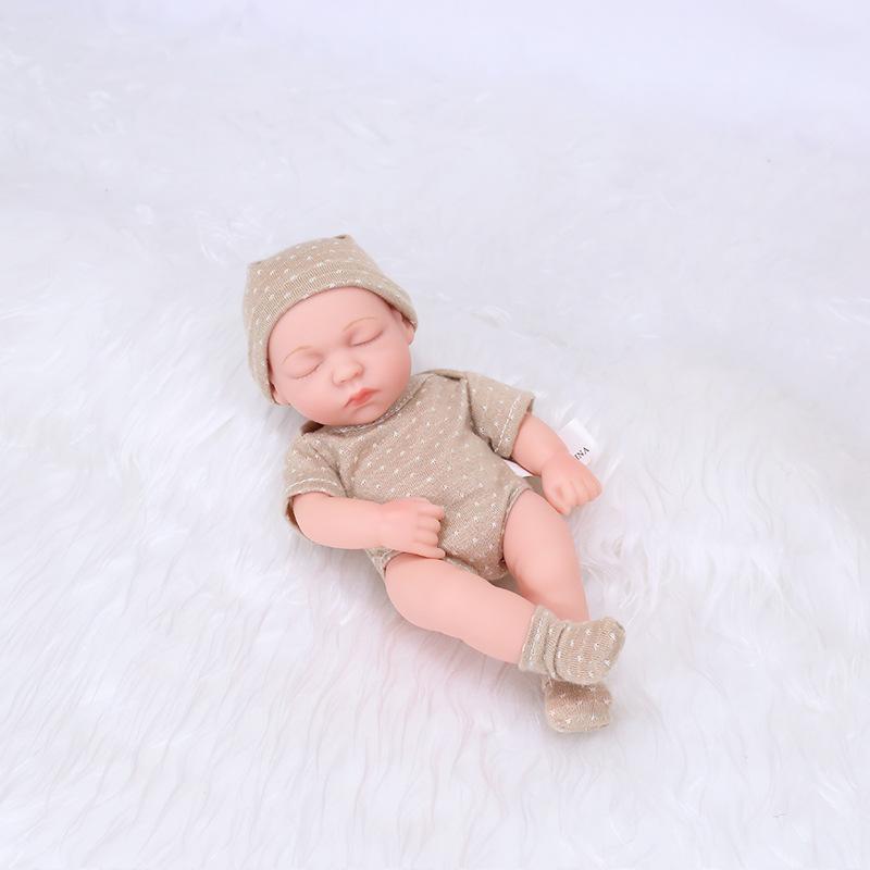 19 см детская кукла реборн мини-моделирование всего тела мягкая резиновая эмалированная кукла подарок для девочки кукла кукла