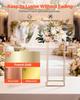 Wedding Flower Stand, 10PCS 60cm Column Flower Stand, Floral Stands with Acrylic Laminate, Gold Rectangular Floral Display Rack for Wedding, Party,