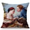 French Royal Painting Francois Boucher Ancient Greek Myth Venus Cupid Angels Floral Retro Decor Throw Pillow Case Cushion Cover
