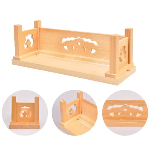 Sakai Sangyo Large Ofuda Holder | Hinoki Wood Grain Design, Elegant, Perfect for Shrines and Temples, Easy To Use, Easy To Display Anywhere, Simple Sh