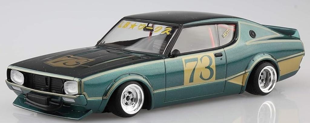 Aoshima Bunka Kyozaisha Liberty Walk Series LB Works Kenmeri 2Dr Первая пластиковая модель 1/24 № 2 Ver.
