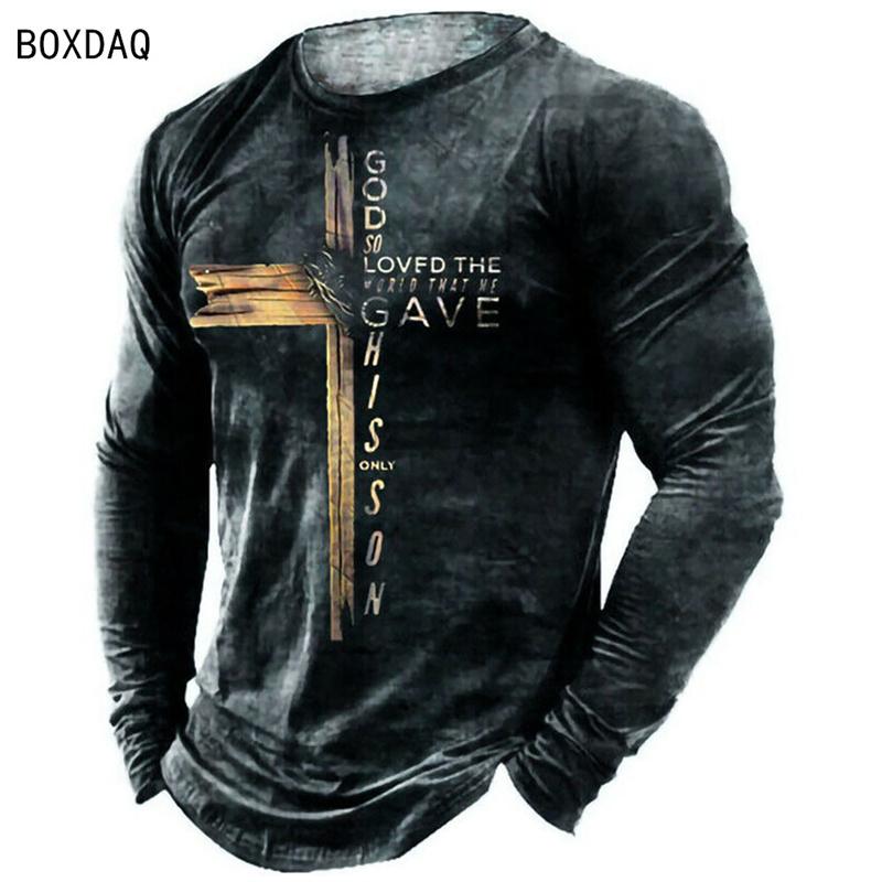 Мужская футболка с 3D героическим тамплиером, универсальные топы с длинным рукавом, модная уличная крутая одежда в стиле хип-хоп, мужские повседневные футболки большого размера 6XL