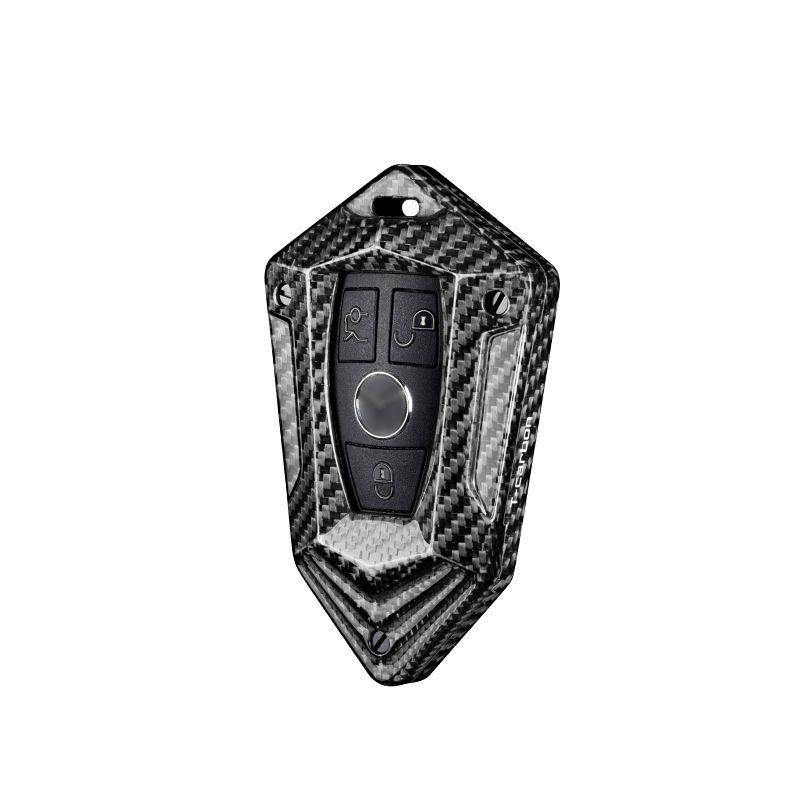True Carbon Fiber Key Shell for Mercedes-Benz C-Class Smart Start Key