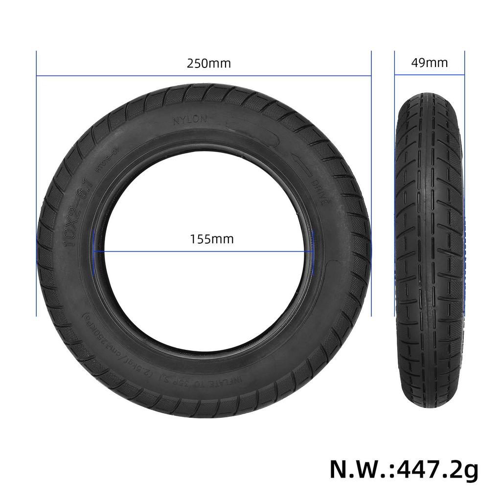 reinforced 10 inch 10*2-6.1 cover tire