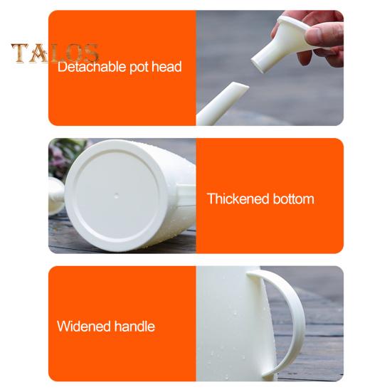 Лейка 1,8 л с длинным носиком, садовый кувшин с разбрызгивателем, легкая пластиковая лейка для комнатных растений, растений на открытом воздухе