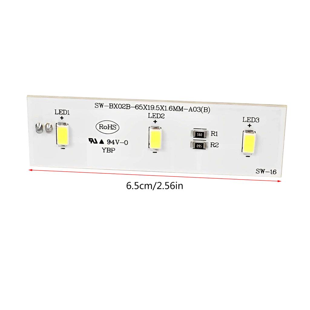 SWBX02B Refrigeration Light LED Light Board Light Strip Module For Magic Chef Refrigerator YBP007661 ZBE2350HCA