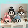Adorable Cartoon Panda Backpack For Toddlers Oxford Cloth Breathable Kindergarten Bag