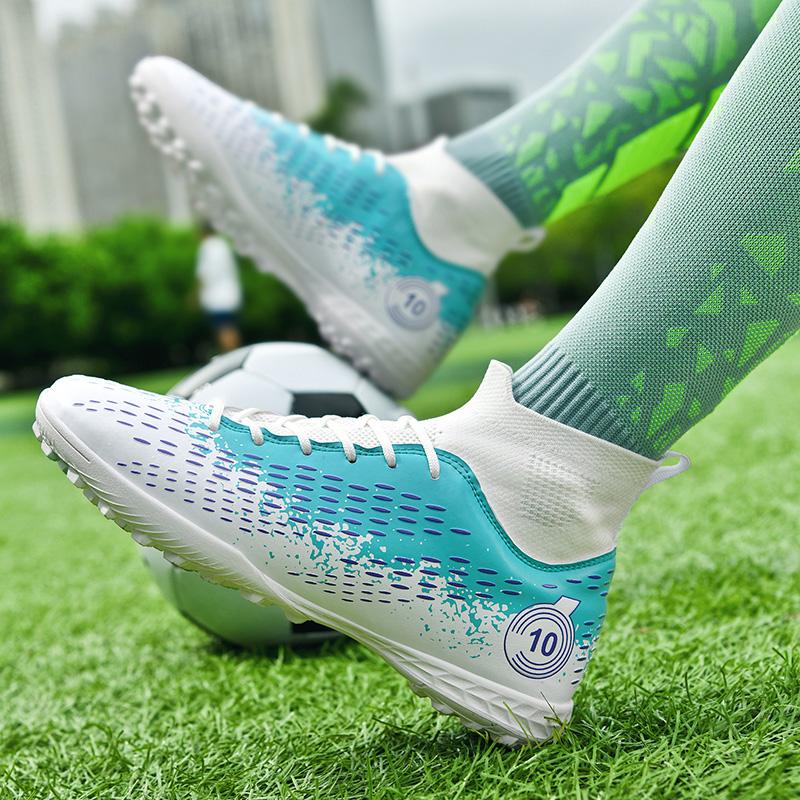 Футбольные бутсы для мужчин FG/FG, нескользящие, для игры на траве, индивидуальный дизайн, кроссовки для тренировок, сверхлегкие высокие кроссовки, футбольные бутсы
