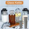 09/1.8L Cold Brew Coffee Maker With Stainless Steel Filter, Glass Coffee Pot,Leak Proof Lid, Make Iced Tea Juice Milk for Fridge