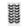 Hot Sale 14 Packs Fluffy Messy Strips False Eyelashes Curled Thick Eyelashes