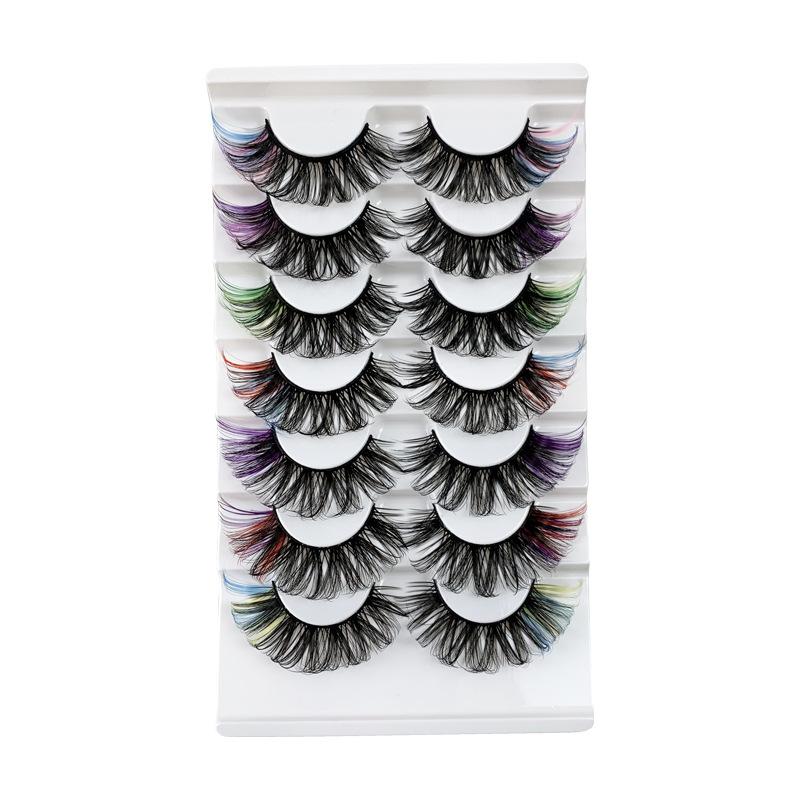 Hot Sale 14 Packs Fluffy Messy Strips False Eyelashes Curled Thick Eyelashes