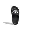 Adidas Adilette Lite Slide J Черно-белые детские кроссовки Core-Black Cloud-White EG8271