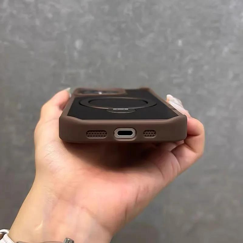 Магнитный для Чехол-подставка для телефона для Для Iphone 13 1 16 Pro Max 12 14 Plus Складная подставка Ударопрочная задняя крышка