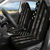2pcs Black and White Car Seat Covers American Flag Design Perfect for Christmas Women's Car Accessories Fit for Cars Trucks