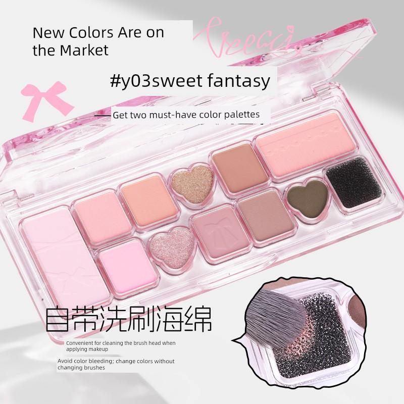 Veecci Ribbon Fantasy Eleven-Color Eyeshadow Palette Matte Pearlescent Fine Shimmer Multi-Use Eyeshadow Palette