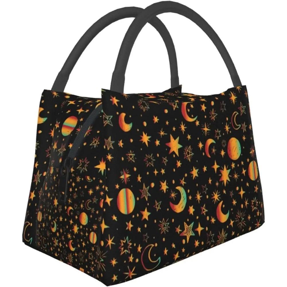 Goth Gothic Bats Lunch Box for Women Men Portable Lunch Bag Tote Bag Reusable Snack Bag for Work Picnic Camping One Size