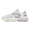 Anta Lifestyle Series Прочные дышащие низкие спортивные повседневные туфли женские кроссовки Фиолетовый Белый 122328892-2