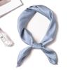 Simple Solid Color Scarf Female Imitation Silk Small Square Scarf 70Cm Basic Style With Shirt Professional Scarf Tied Hair