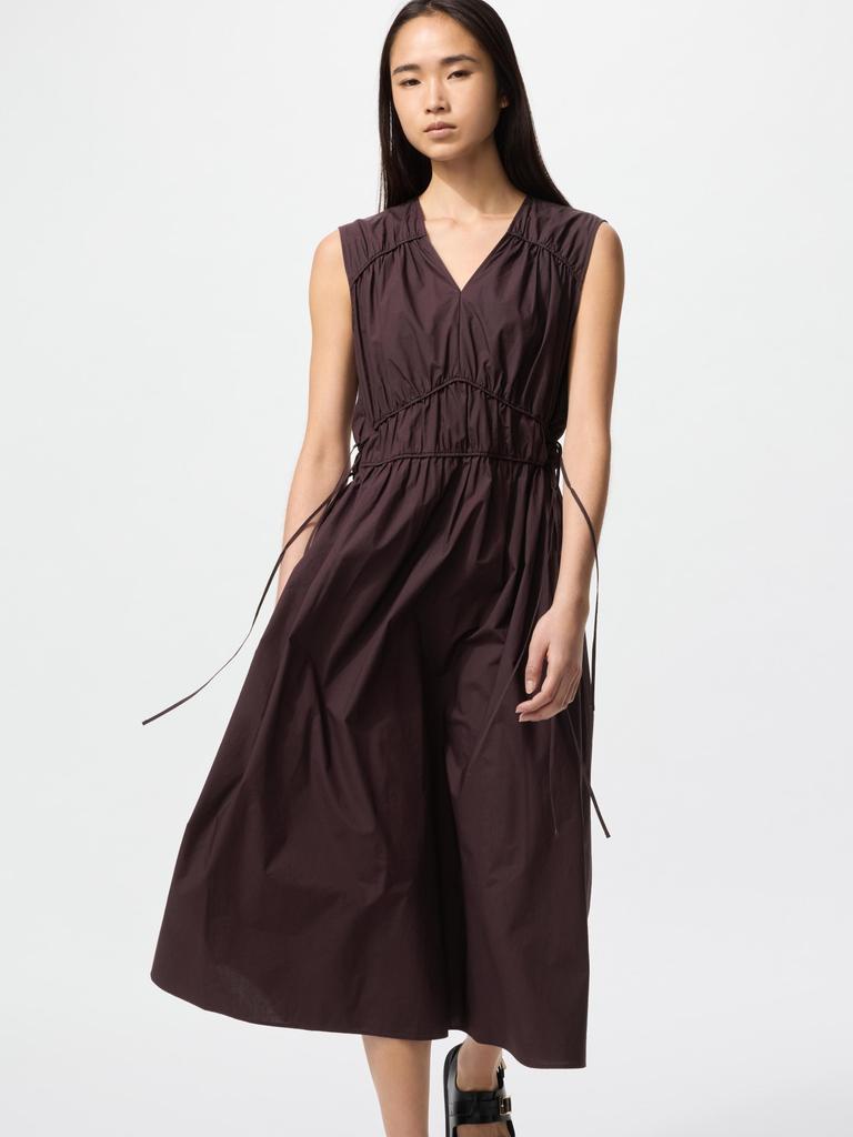 Uniqlo Cotton Gather Dress  Sleeveless 