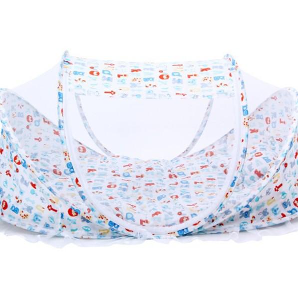 Комплект детской кроватки с москитной сеткой, спальным ковриком и подушкой (0-3 года)