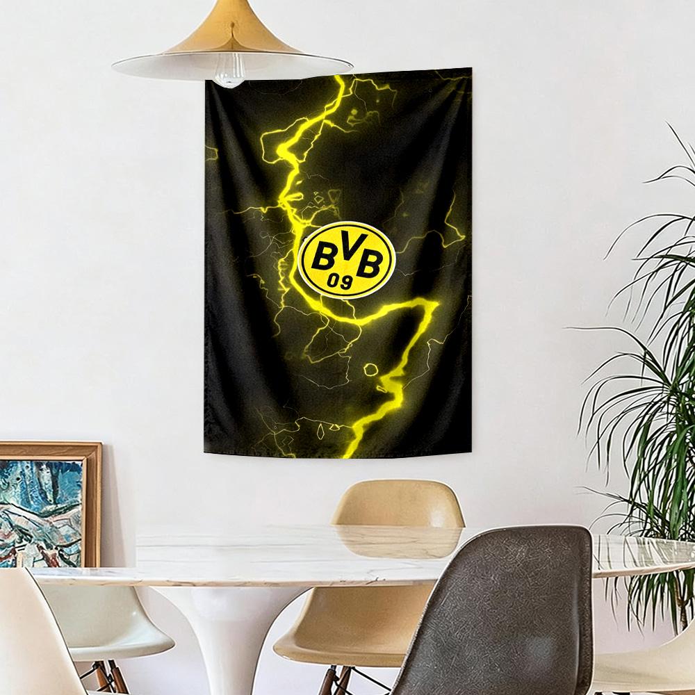 Borussia Dortmund Wall Decor Tapestry Art For Pet Memorial Birthdaywedding Party Backdrop Family Gift
