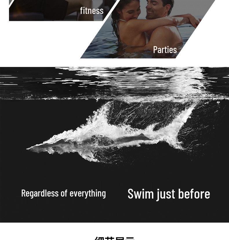 2025 Men's Breathable High-Elastic Swim Trunks - Casual Beach and Pool Shorts