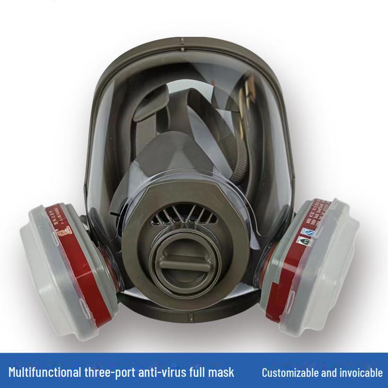 6800 Полнолицевой противогаз: Защита от химикатов, аэрозольной краски и пыли с многофункциональным интерфейсом