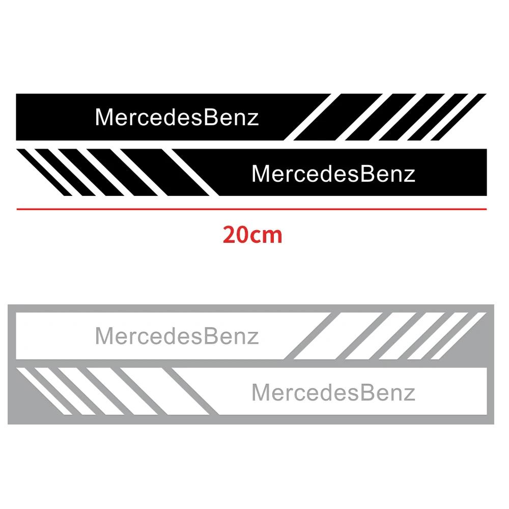 2PCS car rearview mirror decorative sticker is suitable for Mercedes-Benz AMG badge CLKLA A180 W108 W201 W212 W213 W22.