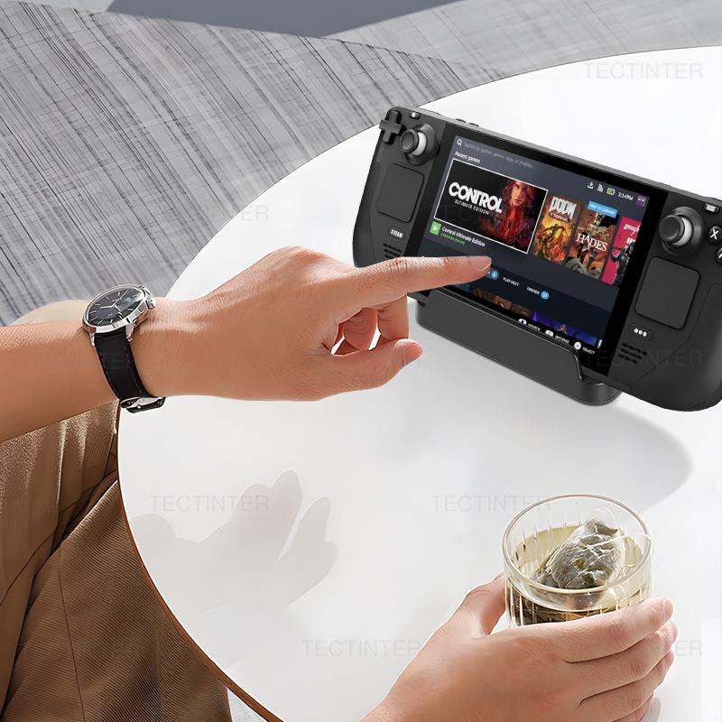 Подставка-держатель для игровой консоли, основание для Nintendo Switch, Switch 2 и OLED, Стойка для хранения консоли Steam Deck, Игровые аксессуары