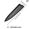Kitchen Knife Sheath Black Plastic Knife Covers Knife Blade Protector Cover Edge Guards Case Boning Fruit Bread Chef Knife Tool