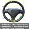 DIY Wrap Car Steering Wheel Cover For Honda Accord 7 Coupe 2003 - 2007(3-Spokes)