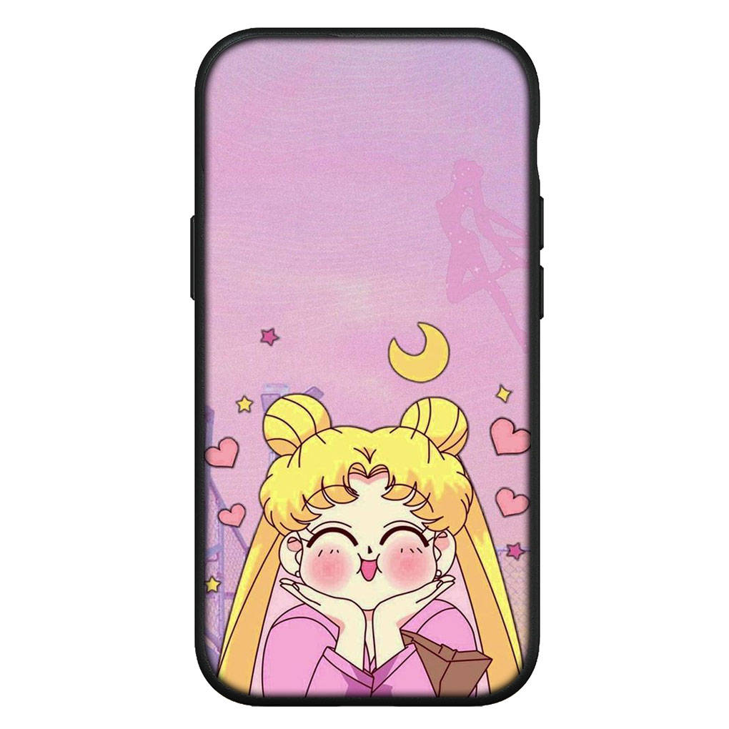 Чехол для iPhone 16 15 14 Xiaomi Redmi Note 13 12 11 Pro Max X 10 8 9 XR Samsung Galaxy S24 S23 A15 13C OPPO Huawei аниме Sailor Moon Girl Phone Case