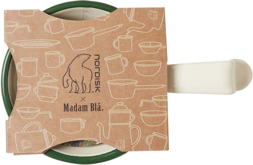 NORDISK Outdoor Camp Sierra Cup Enamel Madame Blue мерный стакан 250 мл MADAM BLA MEASURE CUP Cream Genuine 10421002 [Японский продукт]