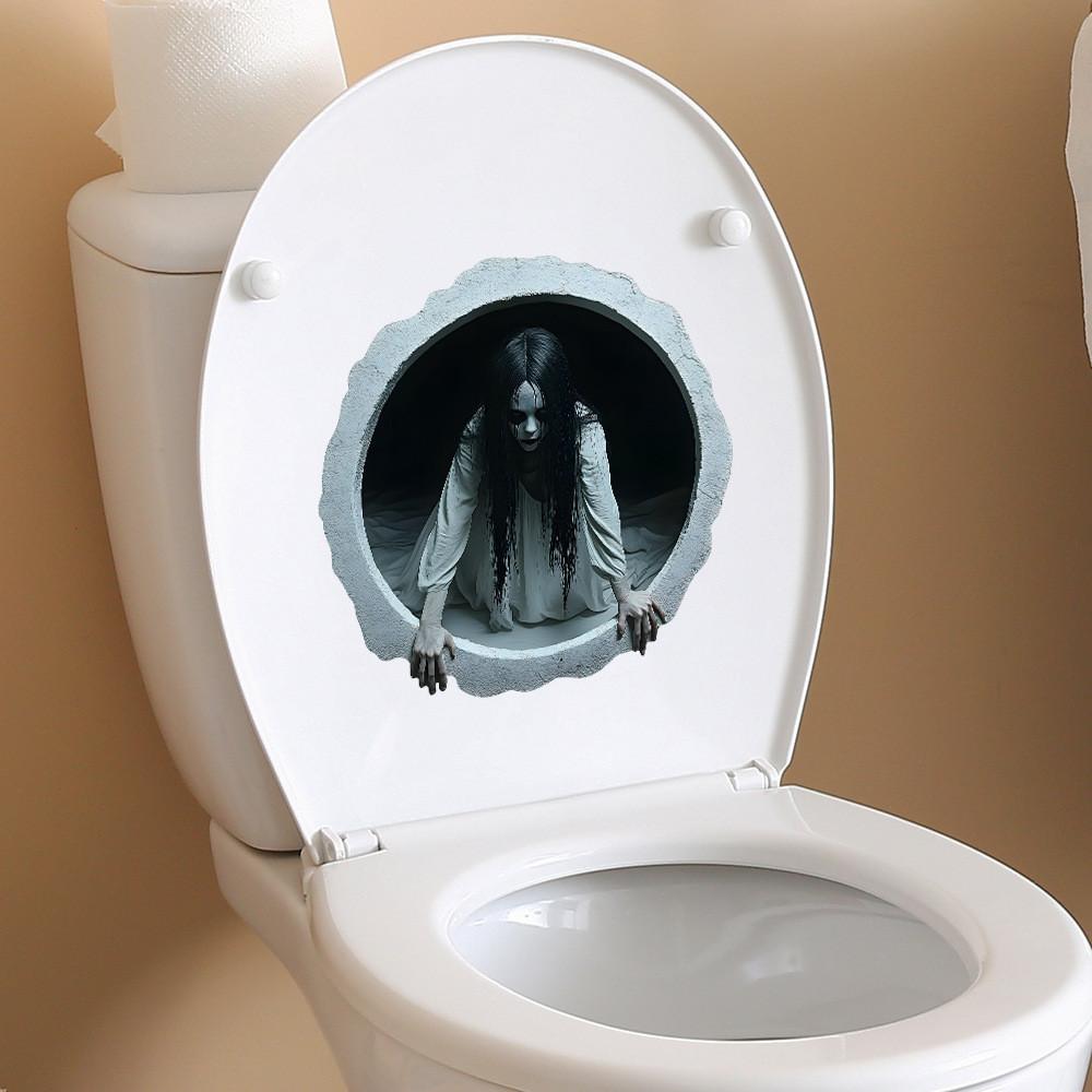 Halloween Wall Decor Pvc Haunted Girl Wall Sticker For Home And Entryway Spaces