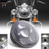 5.75" 5 3/4 LED Motorcycle Headlight Black For Harley Sportster 1200 XL1200L Custom XL1200C 883 XL883 883L XL883R
