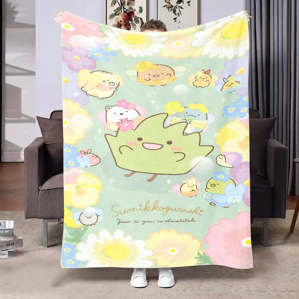 Corner Creature Cartoon Anime Moisture Absorbing Heating Flannel Blanket Student Dormitory Rest Blanket
