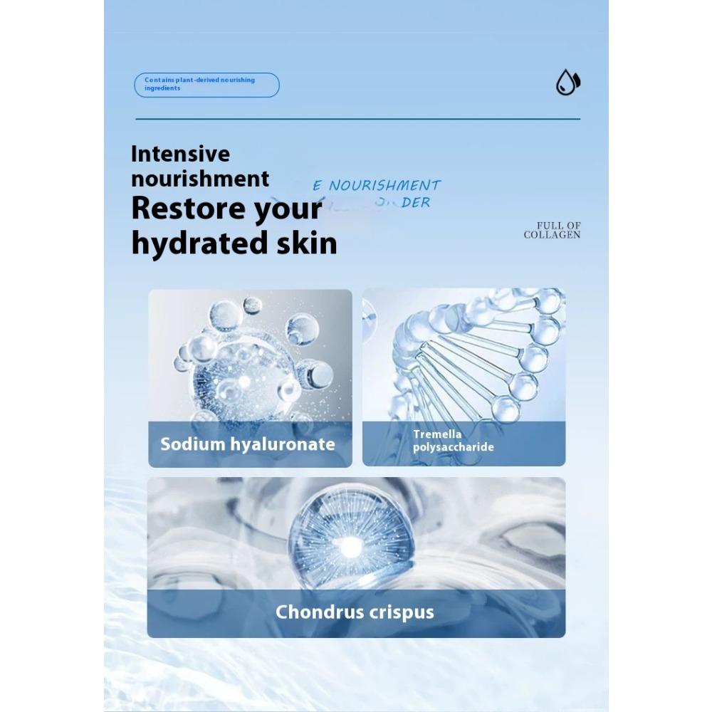 Collagen Transparent Facial Mask Dissolvable Absorbable Facial Mask Light-grain Smooth Full-face Anti-wrinkle Compact Lacquer Split