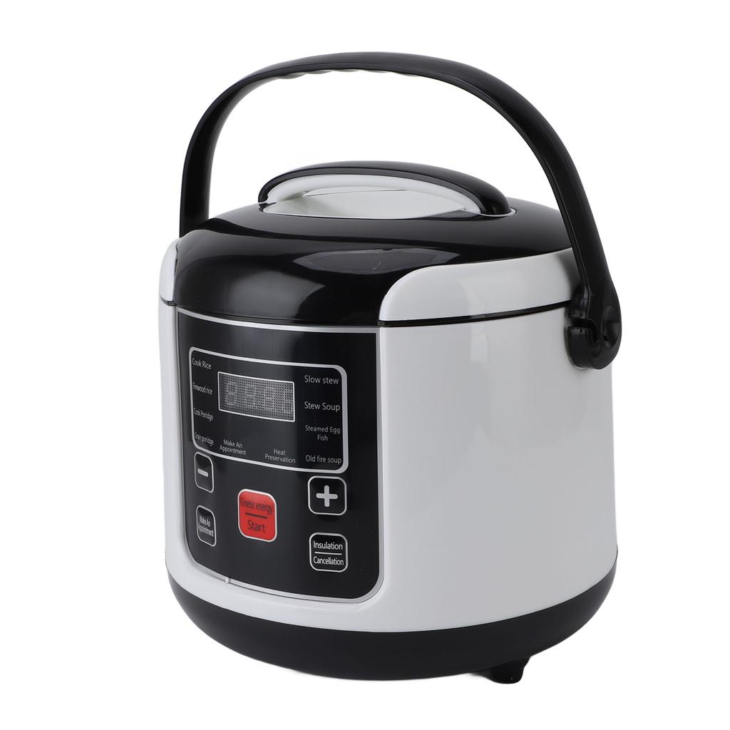 Автомобильная рисоварка 2 л портативная устойчивая к пригоранию многофункциональная мини-рисоварка с внутренней корзиной для приготовления на пару