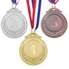Dancing Gold Silver Bronze Medals Sports Game Competition Rewards Zinc Zinc Zinc Alloy Award Medals Souvenir