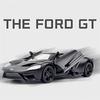 Масштаб 1/36 Ford GT, литая под давлением модель автомобиля, игрушечный автомобиль с откатным механизмом и открытыми дверями для детей, коллекция подарков для мальчиков и девочек
