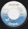 7-дюймовая пластинка ПЭТ БЕНАТАР Treat Me Right CHS2487 Chrysalis 1980 Канада Рок Б/у