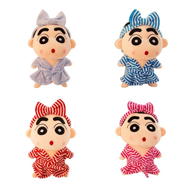 Мягкая плюшевая подушка «Крейон Шин-чан» из приятной на ощупь ткани — отличный подарок на день рождения.