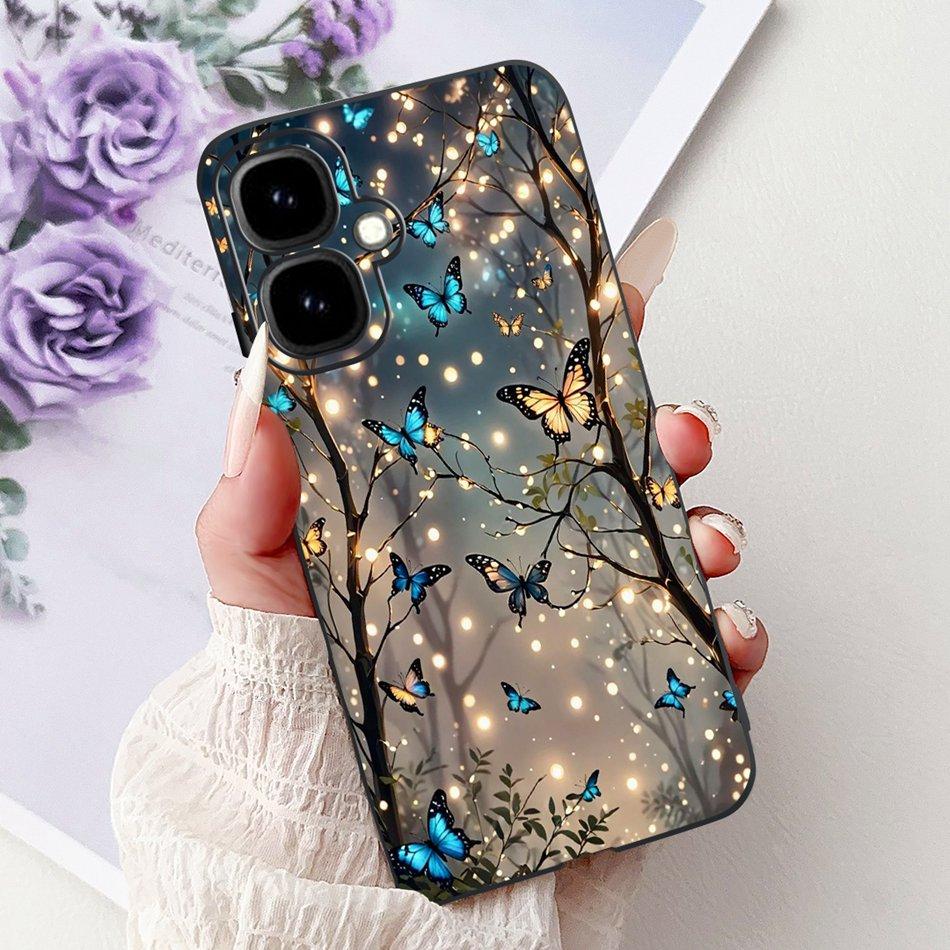 For Infinix Smart 10 2025 Elegant Floral Butterfly Phone Case For Infinix Smart10 Soft Silicone TPU Cases
