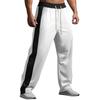 Men's Summer Drawstring Casual Color Block Pants Men's Breathable Sports Trousers