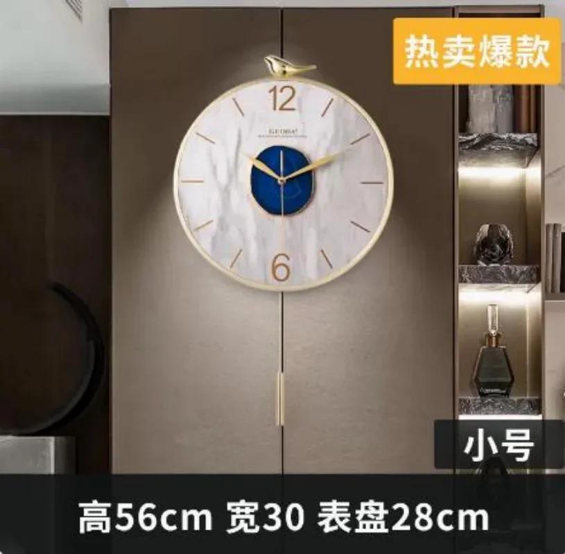 Настенные часы Nordic Metal Agate Living Room Decoration Настенные часы Home Decor Mute Creative Luxury Glod Kitchen Clock Undefined