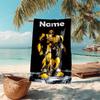 Personalized customized proof beach towel with Bumblebee pattern - soft, absorbent, quick-drying, perfect swimming, camping&bathing